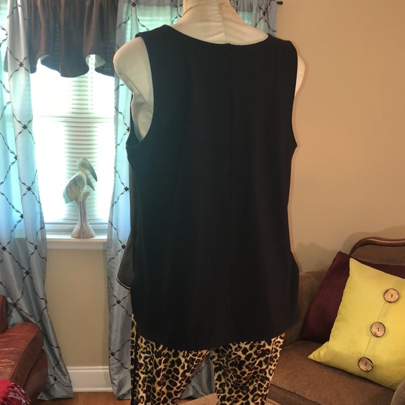 Express Faux Leather Tank High Low Top- 🛍 - Picture 7 of 7